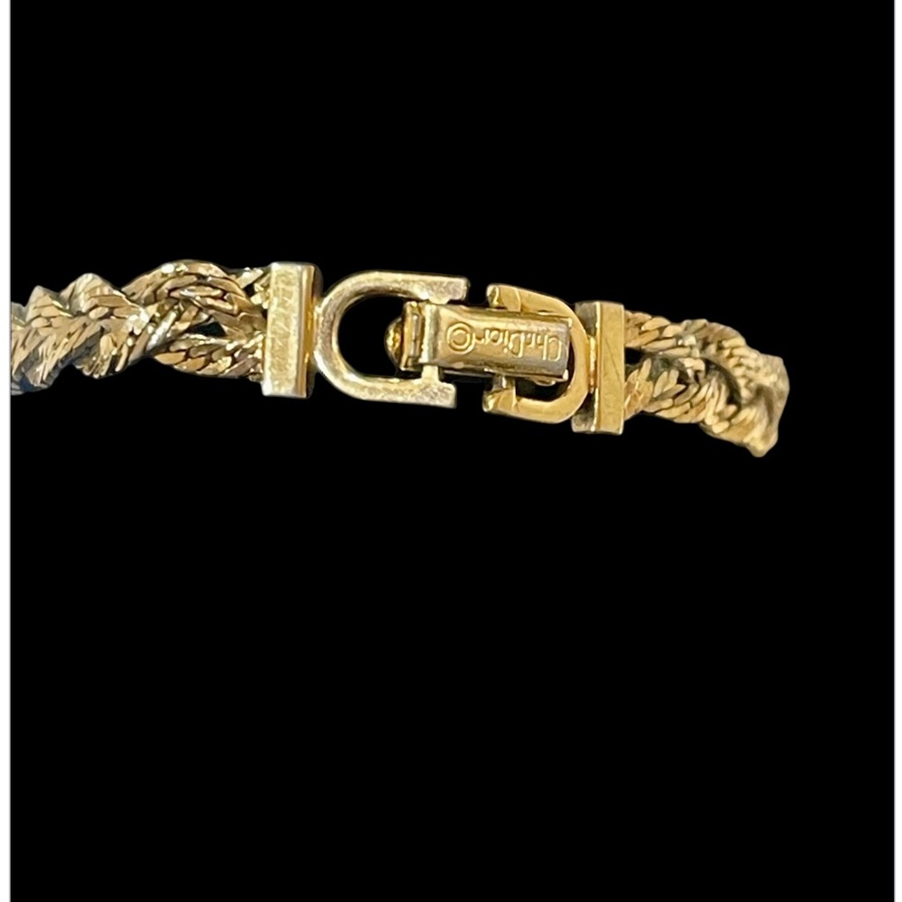 Sale‼️Christian Dior Authentic Gold Plated Braided Bracelet- Preowned - Picture 6 of 10
